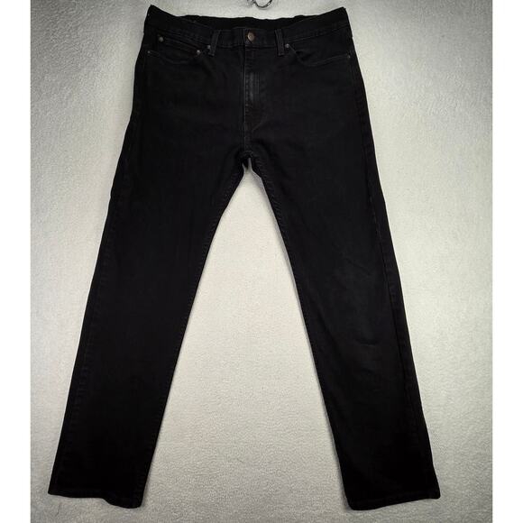 Levis 505 Jeans Mens 38x34  Black Straight Regular Fit Punk Grunge Rockabilly - Picture 1 of 9